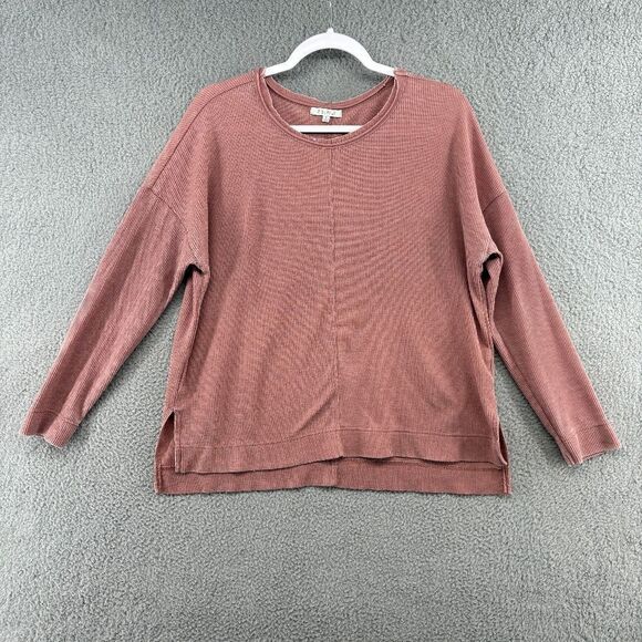 Z Supply Val Thermal Long Sleeve Knit Top Size Small Relaxed Fit Slouchy Dolman - Picture 1 of 8
